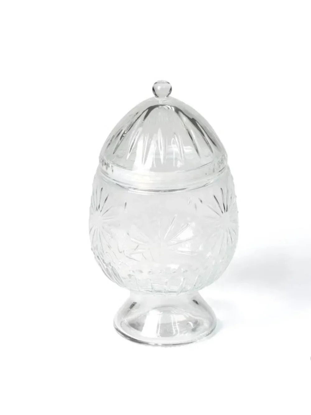 Target Clear Glass Pedestal Vessel Easter Egg Decor Candy Jar Canister